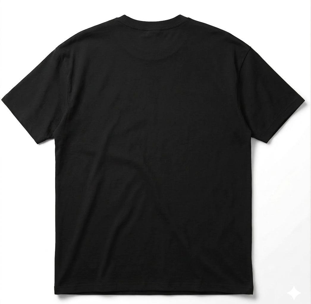 Times of Success T-Shirt — back view (plain black)